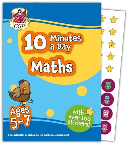 New 10 Minutes a Day Maths for Ages 5-7 (with reward stickers) (CGP KS1 Activity Books and Cards) von Coordination Group Publications Ltd (CGP)